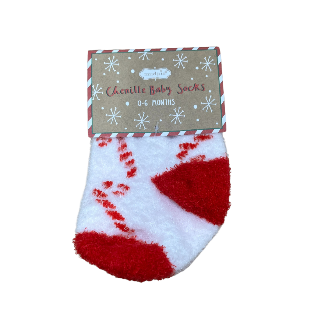 Chenille Christmas Socks