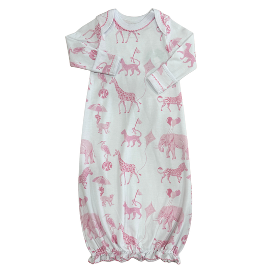 Pink Chinoiserie Safari Gown
