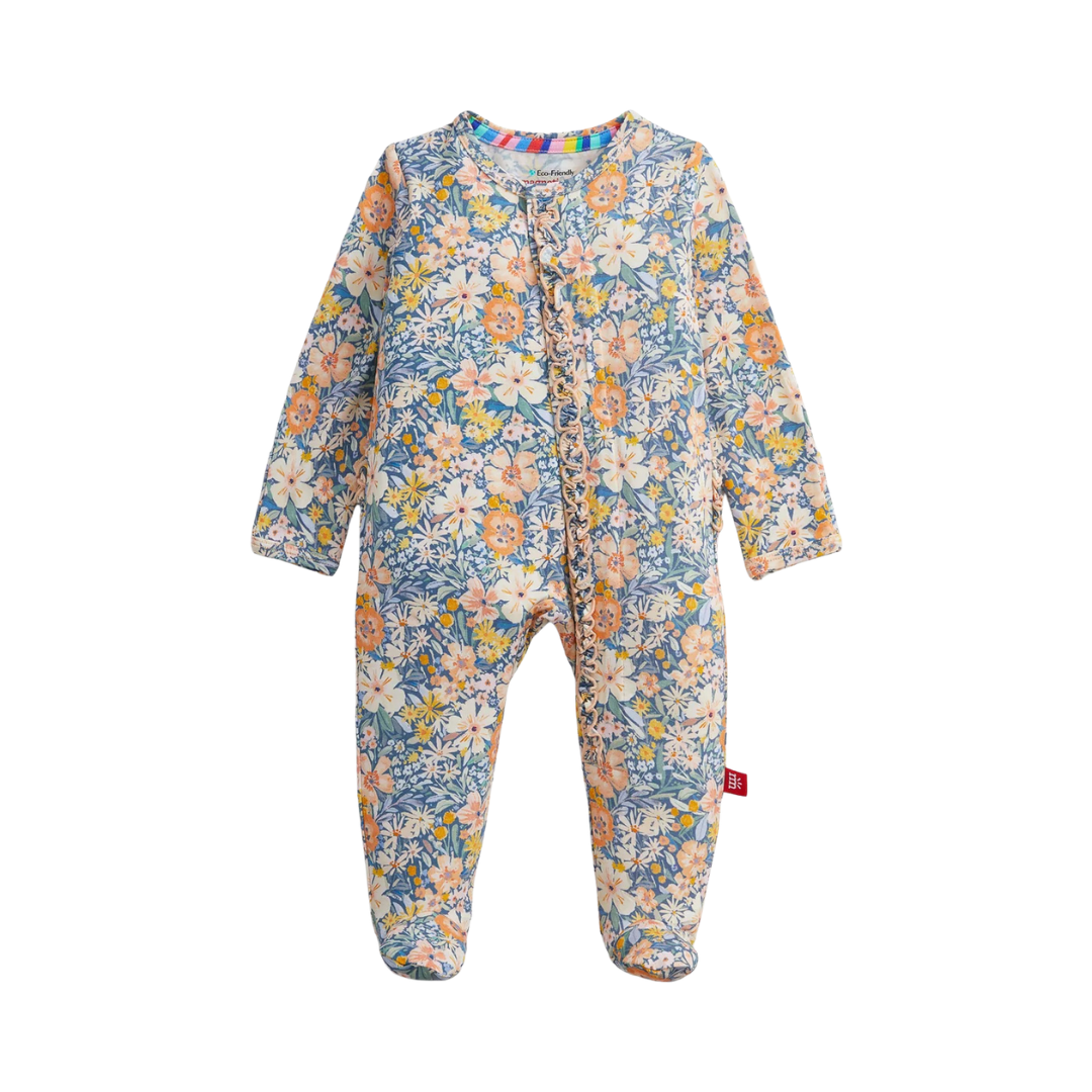 Flora Ruffle Footie