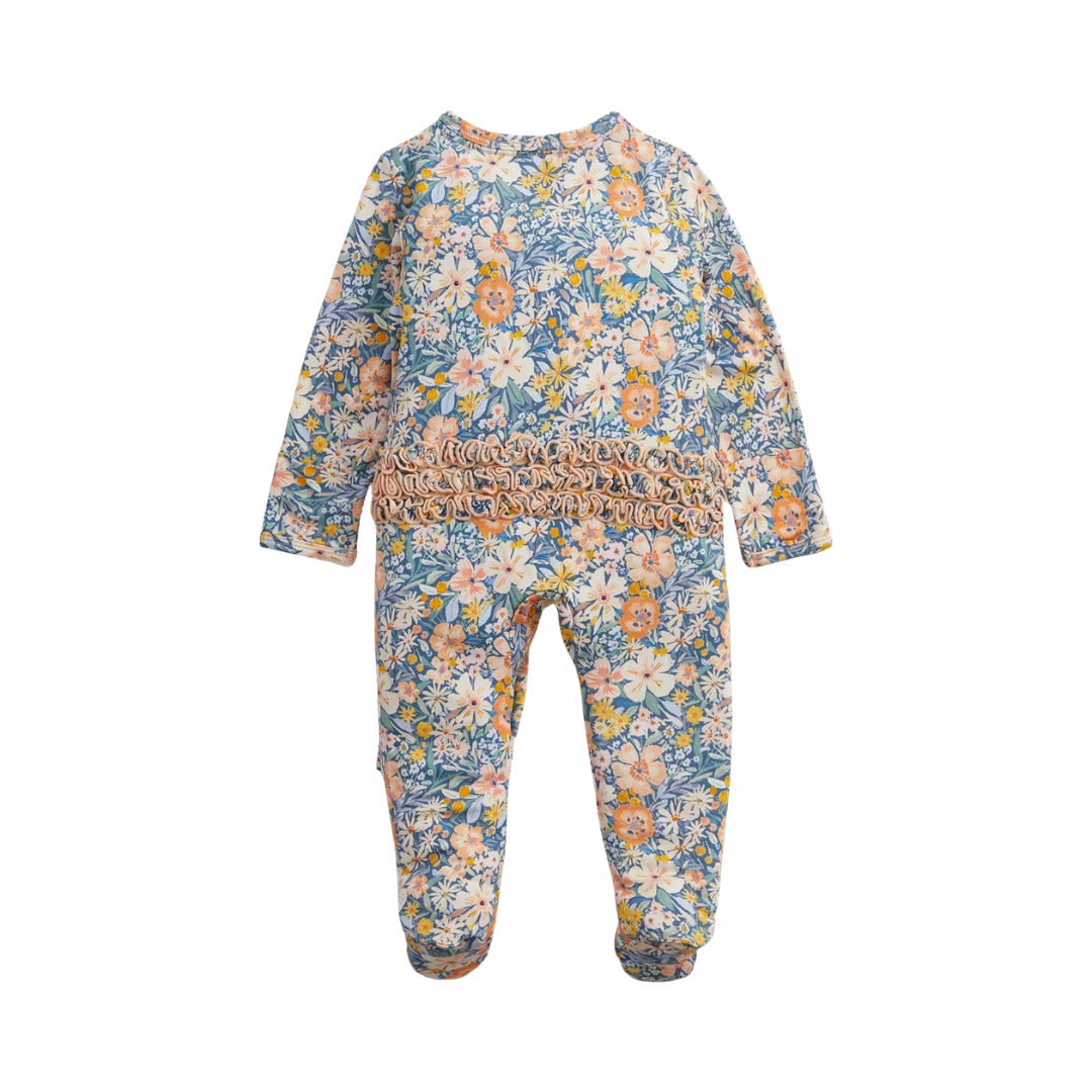 Flora Ruffle Footie