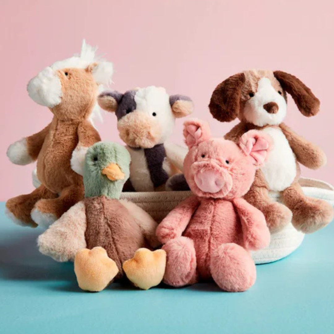 Farm Plush Rattles