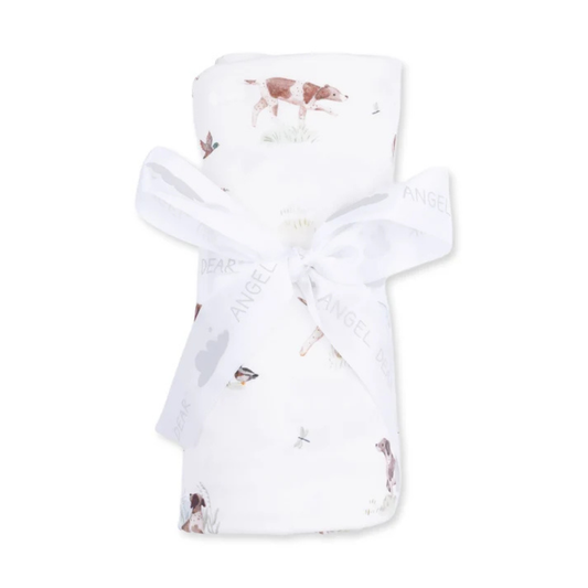 Pointer Pups & Duck Buddies Bamboo Swaddle