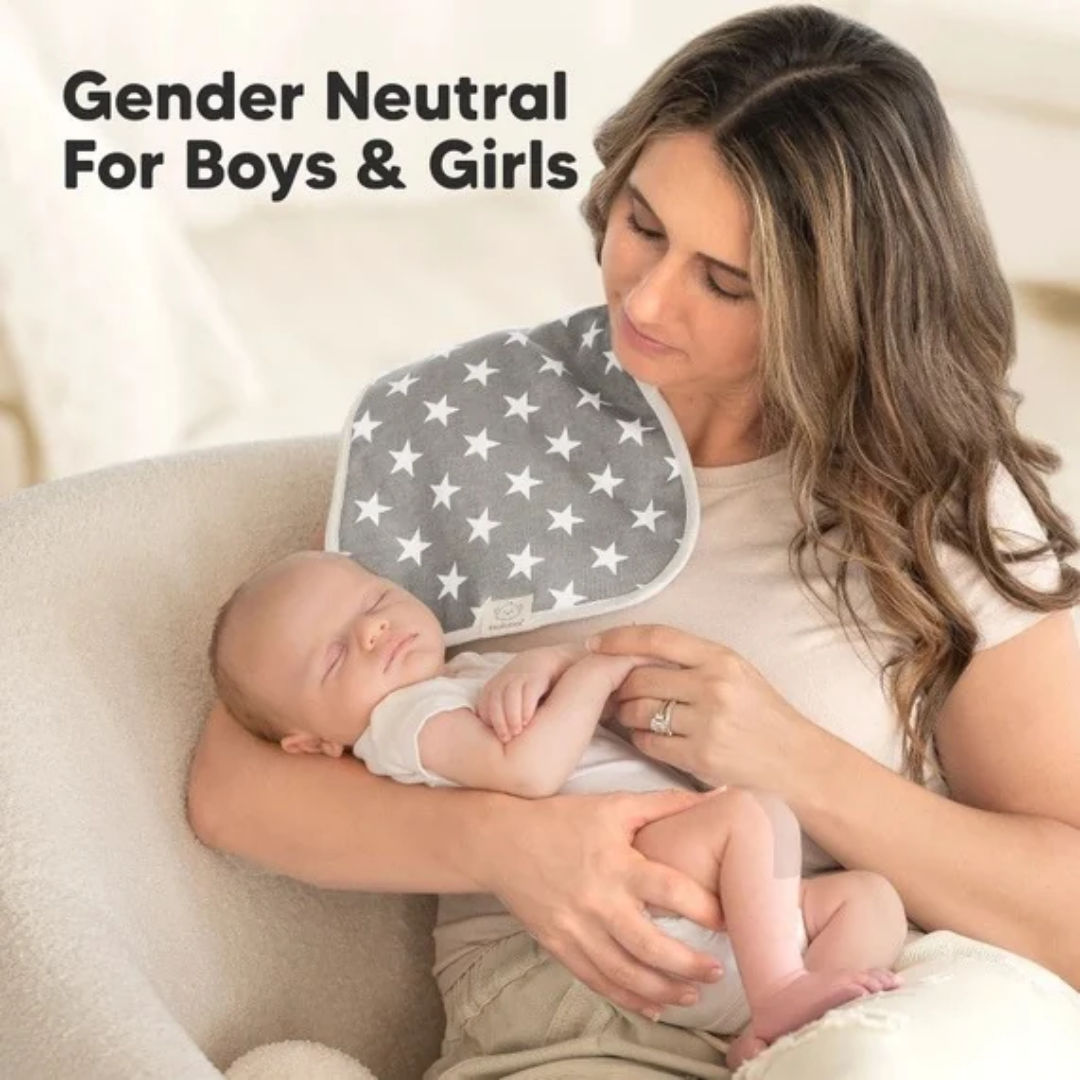 Grayscale Urban Burp Cloths