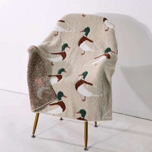 Simple Mallard Chenille Blanket