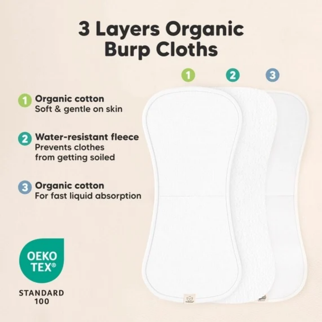 Blooms Urban Burp Cloths