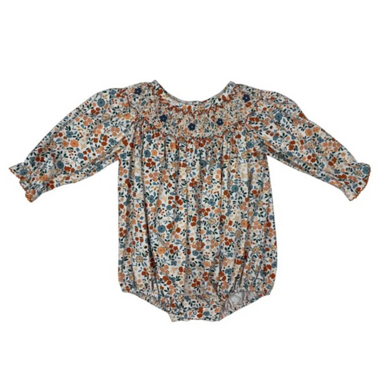 Autumn Blooms Geo L/S Bubble