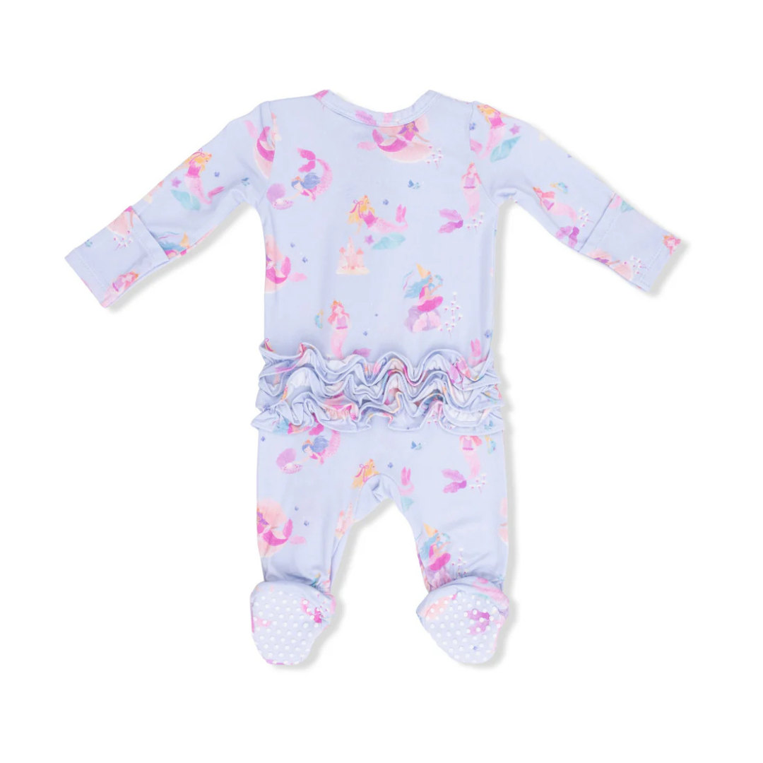 Mermaid Princesses Ruffle Footie