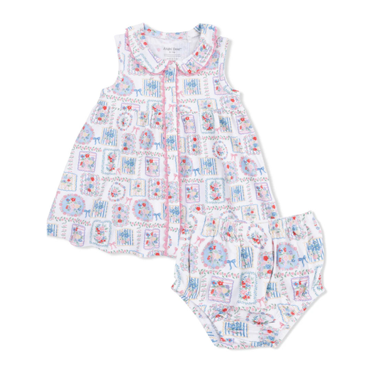 Julep's Floral Patchwork Dress with Bloomer