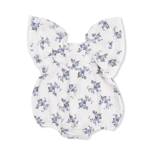 Belle Rosette Dot V-Neck Bubble