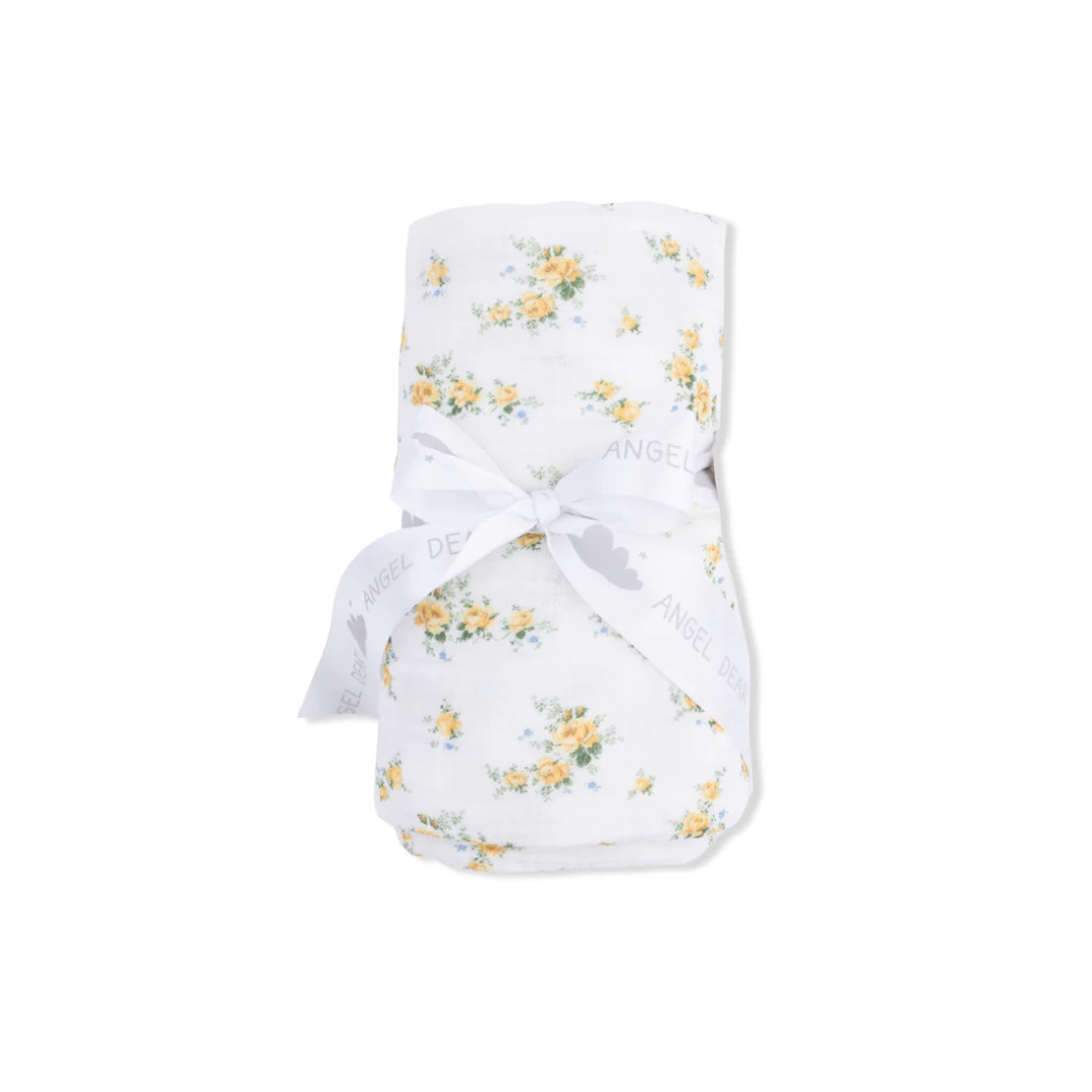 Sunshine Roses Muslin Swaddle Blanket