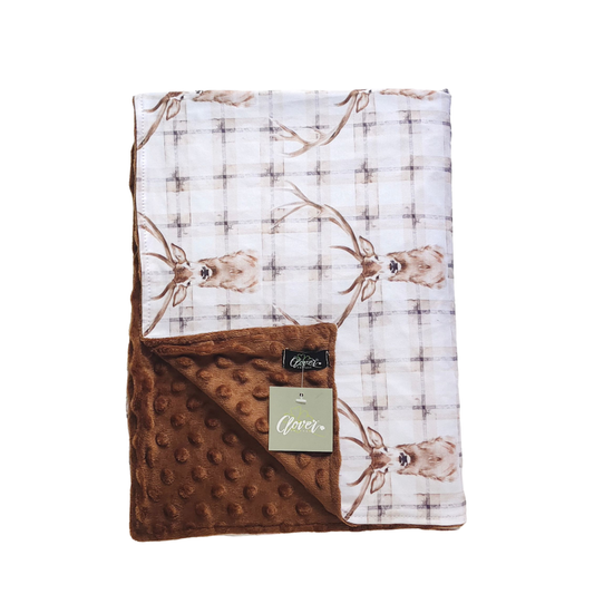 Plaid Deer Blanket