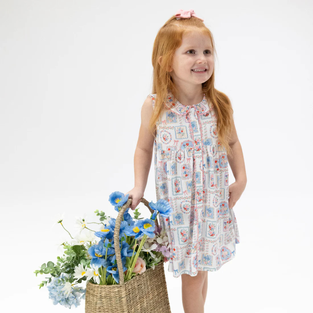 Julep's Floral Patchwork Dress with Bloomer