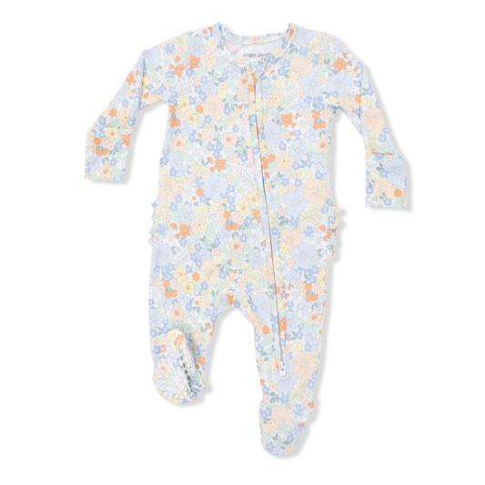 Georgia Floral Ruffle Footie