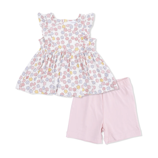 Sarah Floral Ruffle Tank & Bike Short