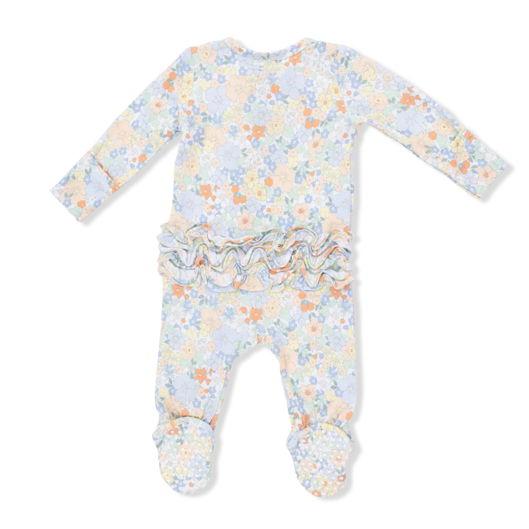 Georgia Floral Ruffle Footie