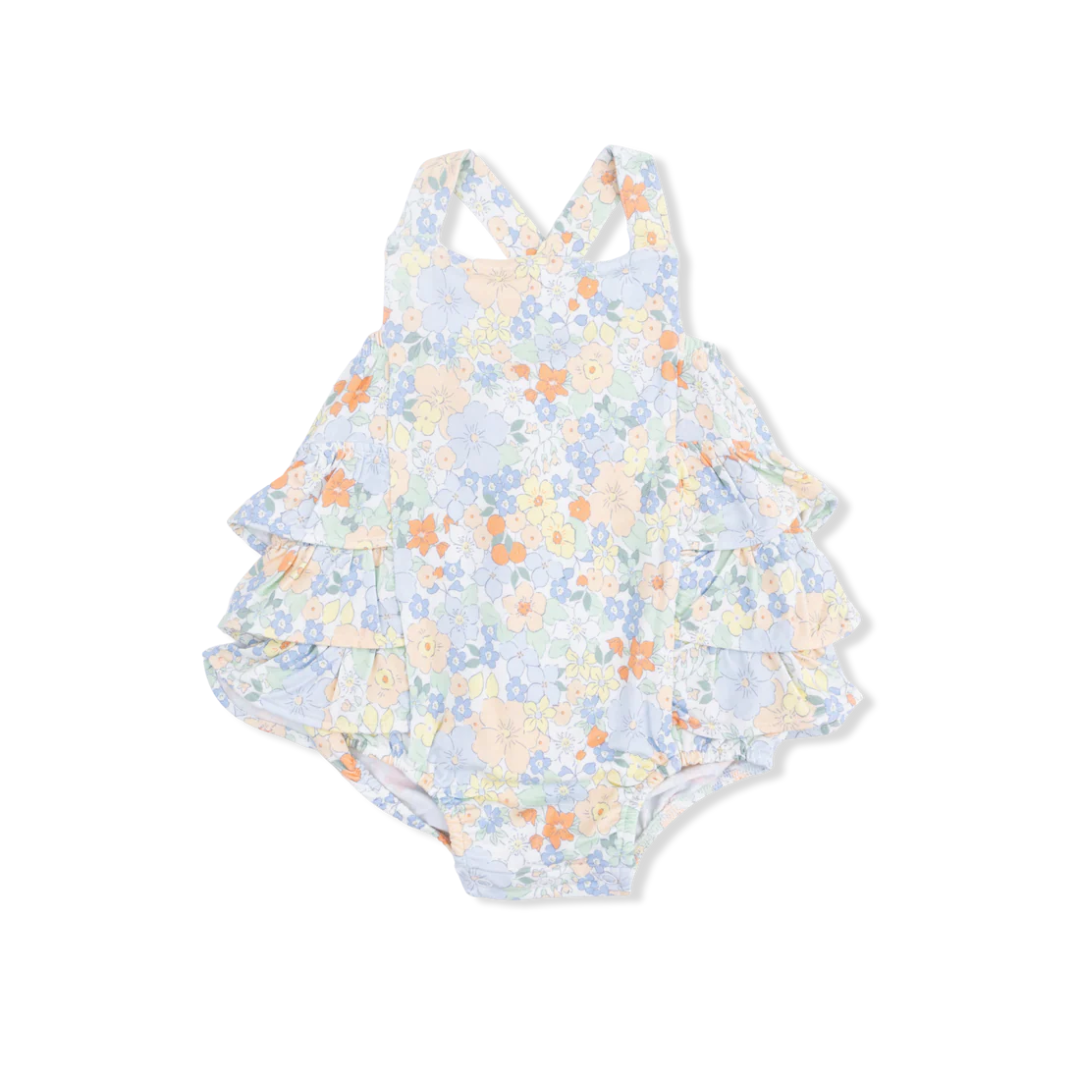 Georgia Floral Ruffle Sunsuit