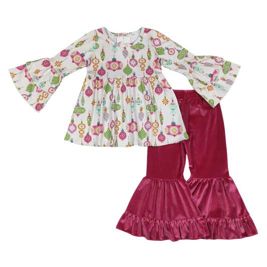 Pink Ornament Girls Set
