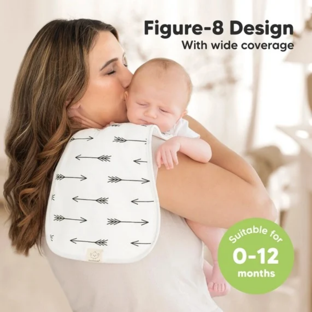 Grayscale Urban Burp Cloths