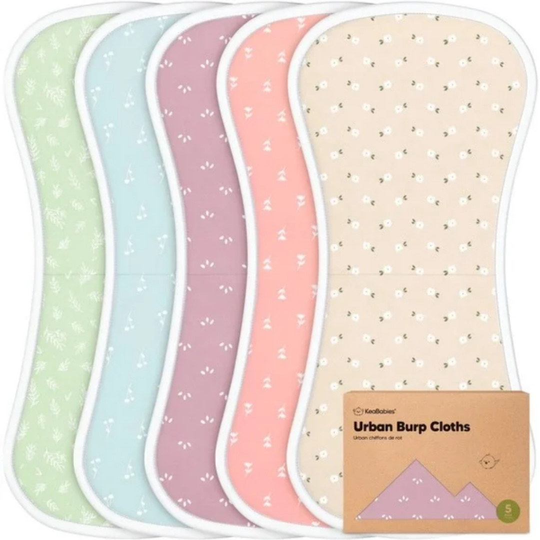 Blooms Urban Burp Cloths