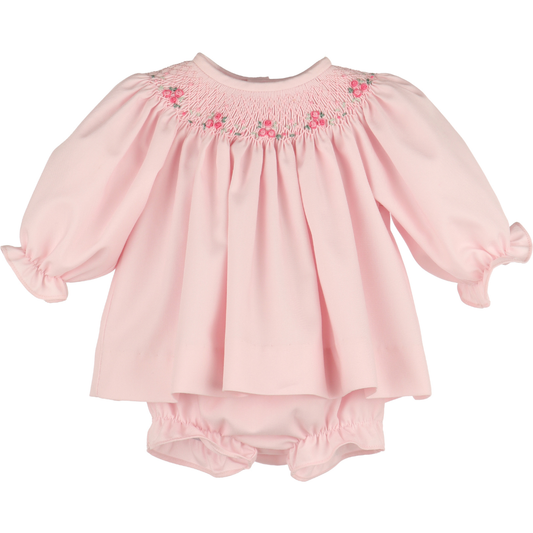 Welcome Home Waves Smock Set-Pink