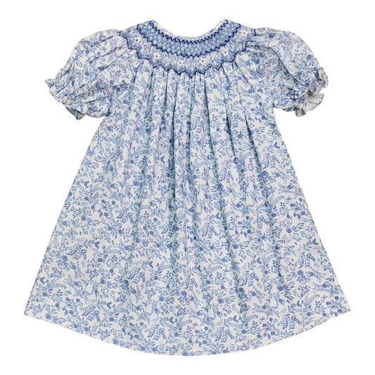 Bella Blue Floral Smocked Dress