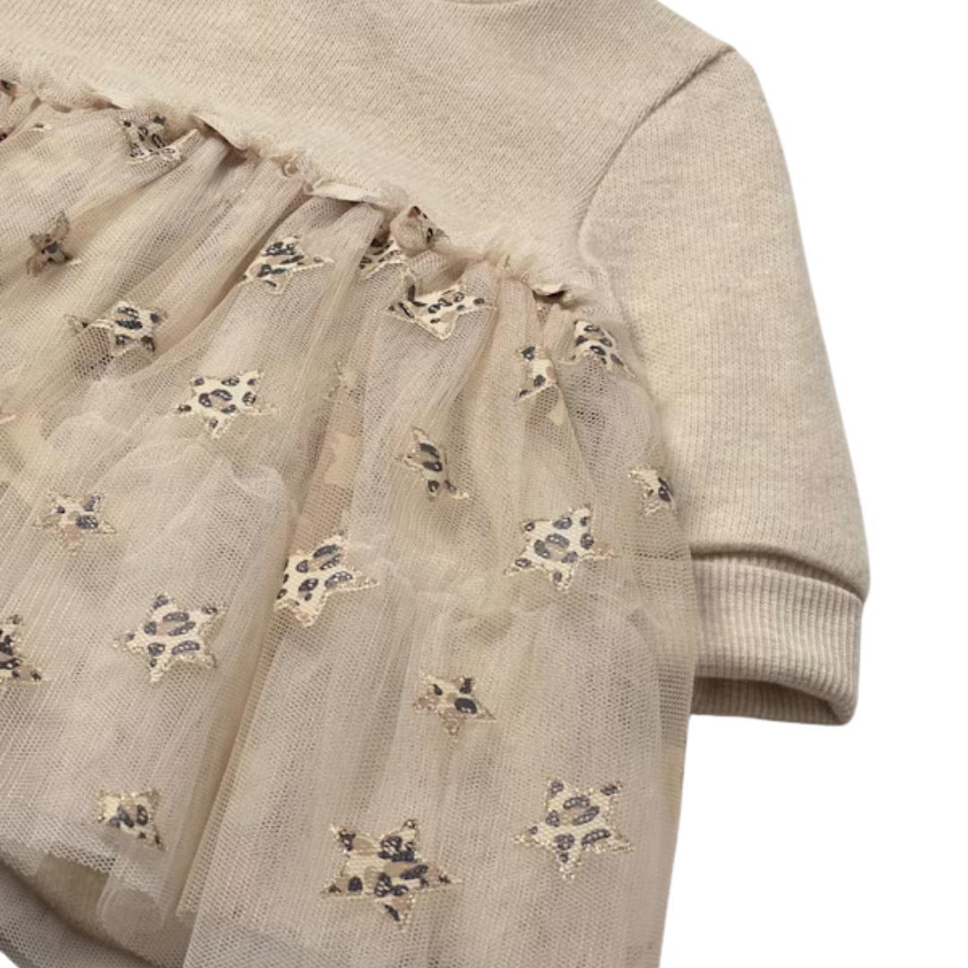 Leopard Stars Tulle Dress