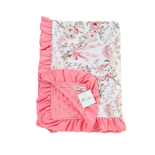 Ribbon Garden Ruffle Blanket