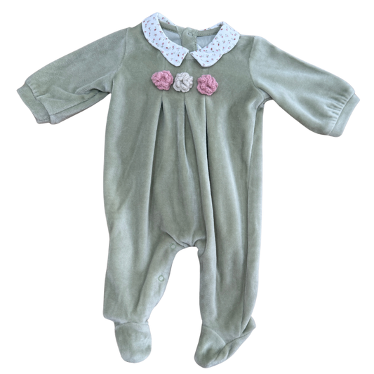 Sage Garden Velvet Footie