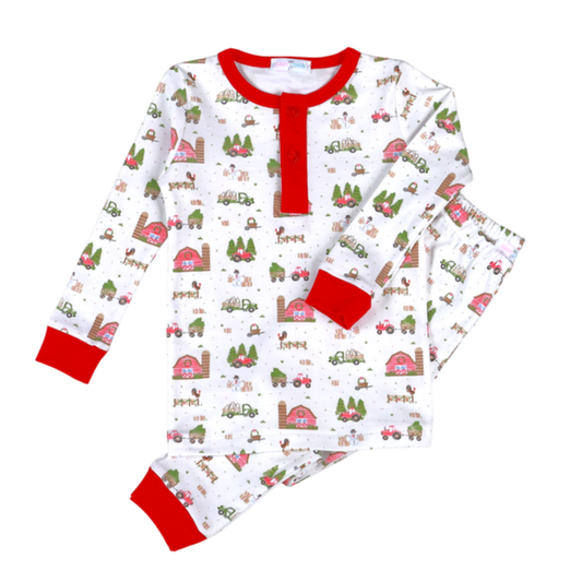 Christmas Barnyard Pajama Set