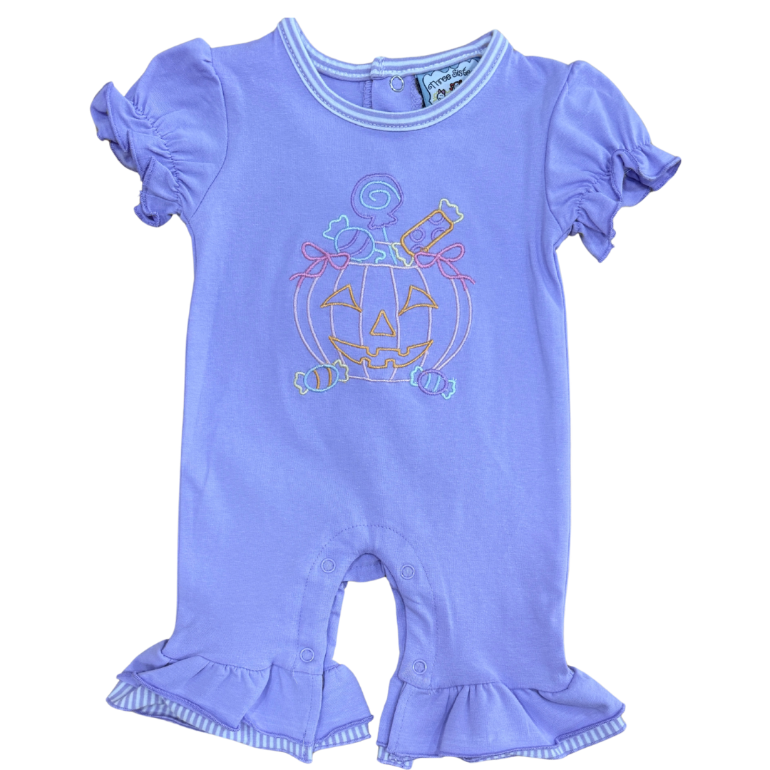 Trick or Treat Ruffle Romper