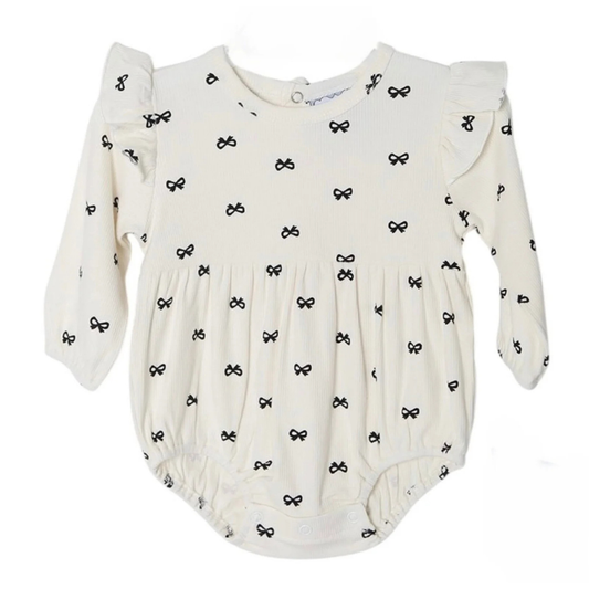 Ivory & Black Bows Bubble