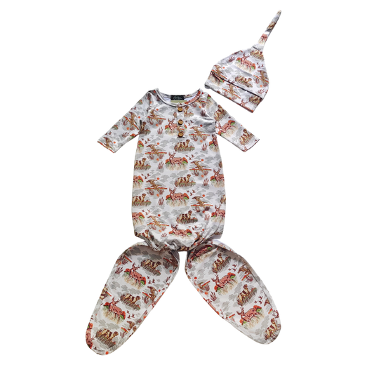 Wetlands Baby Knotted Gown