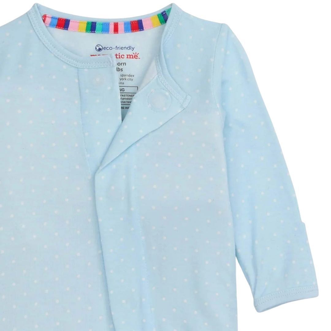 Blue Pin Dot Footie