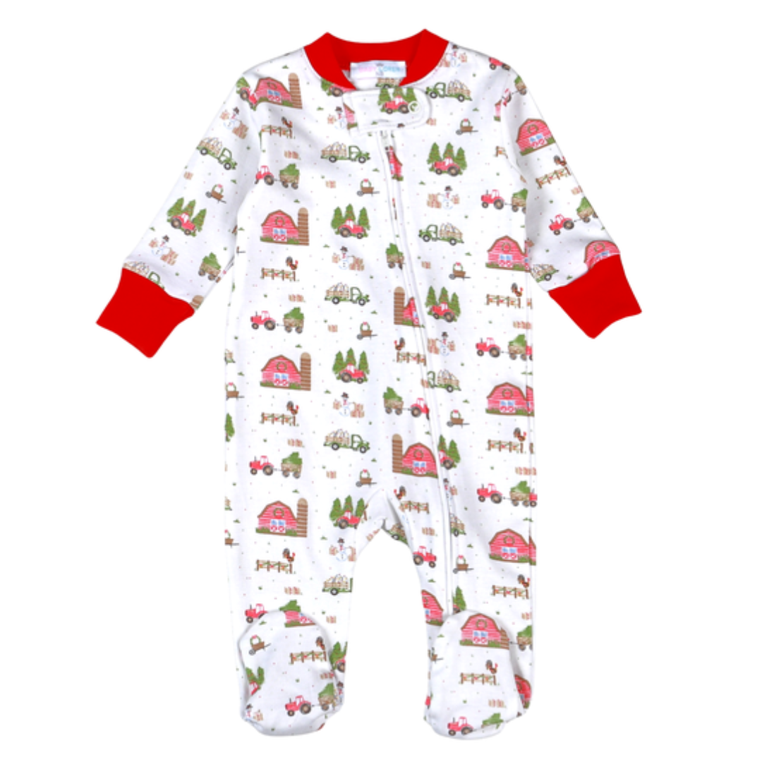 Christmas Barnyard Footie