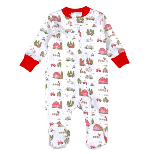 Christmas Barnyard Footie