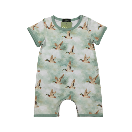Cloudy Duck Boy Romper