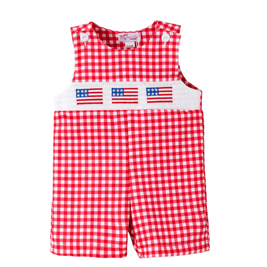 Star Spangled Smocked Jon Jon