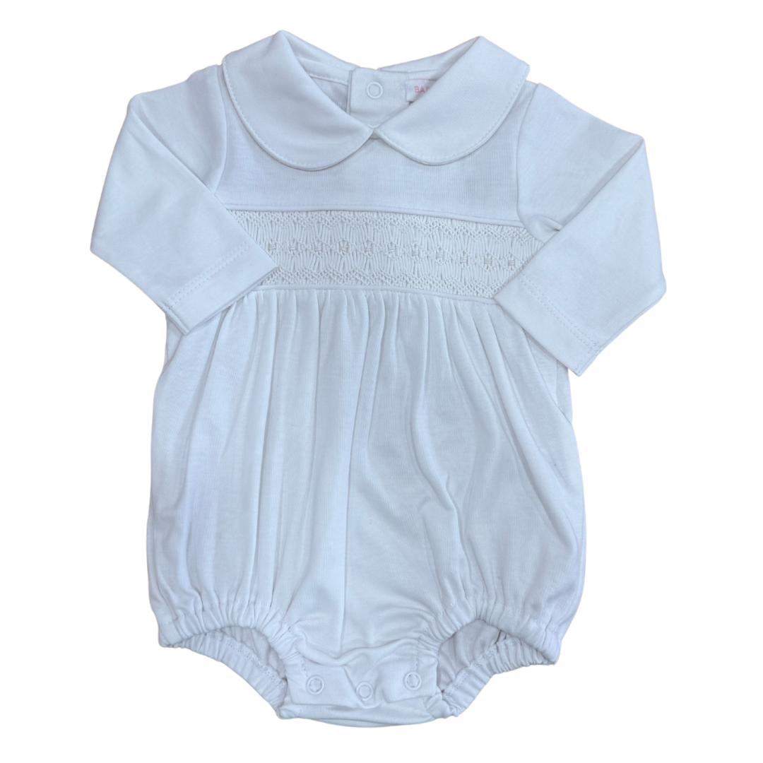 Smocked Long Sleeve Bubble