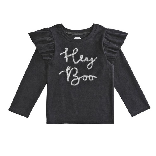 Black Halloween Tinsel Tee