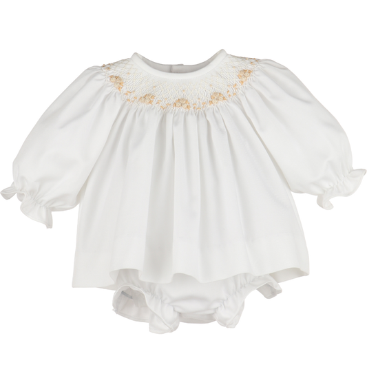 Welcome Home Waves Smock Set-White