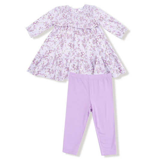 Sweet Dreams Florals Smocked Dress & Legging