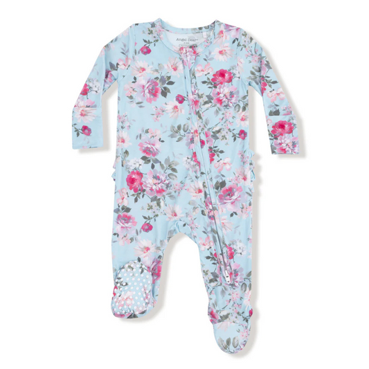 Charlotte Floral Ruffle Footie