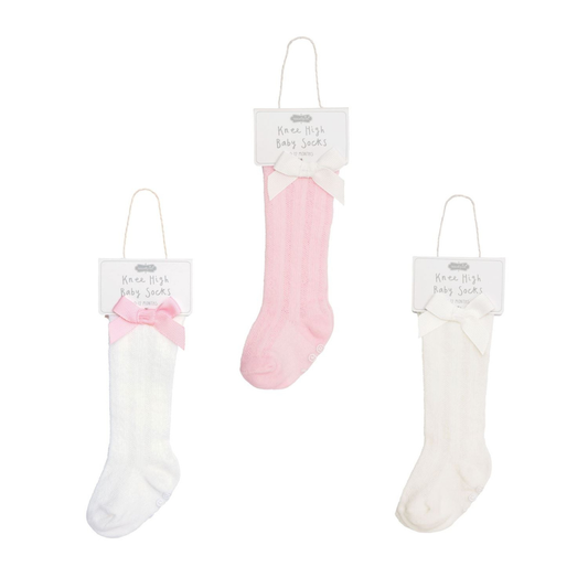Knee High Socks with Bows