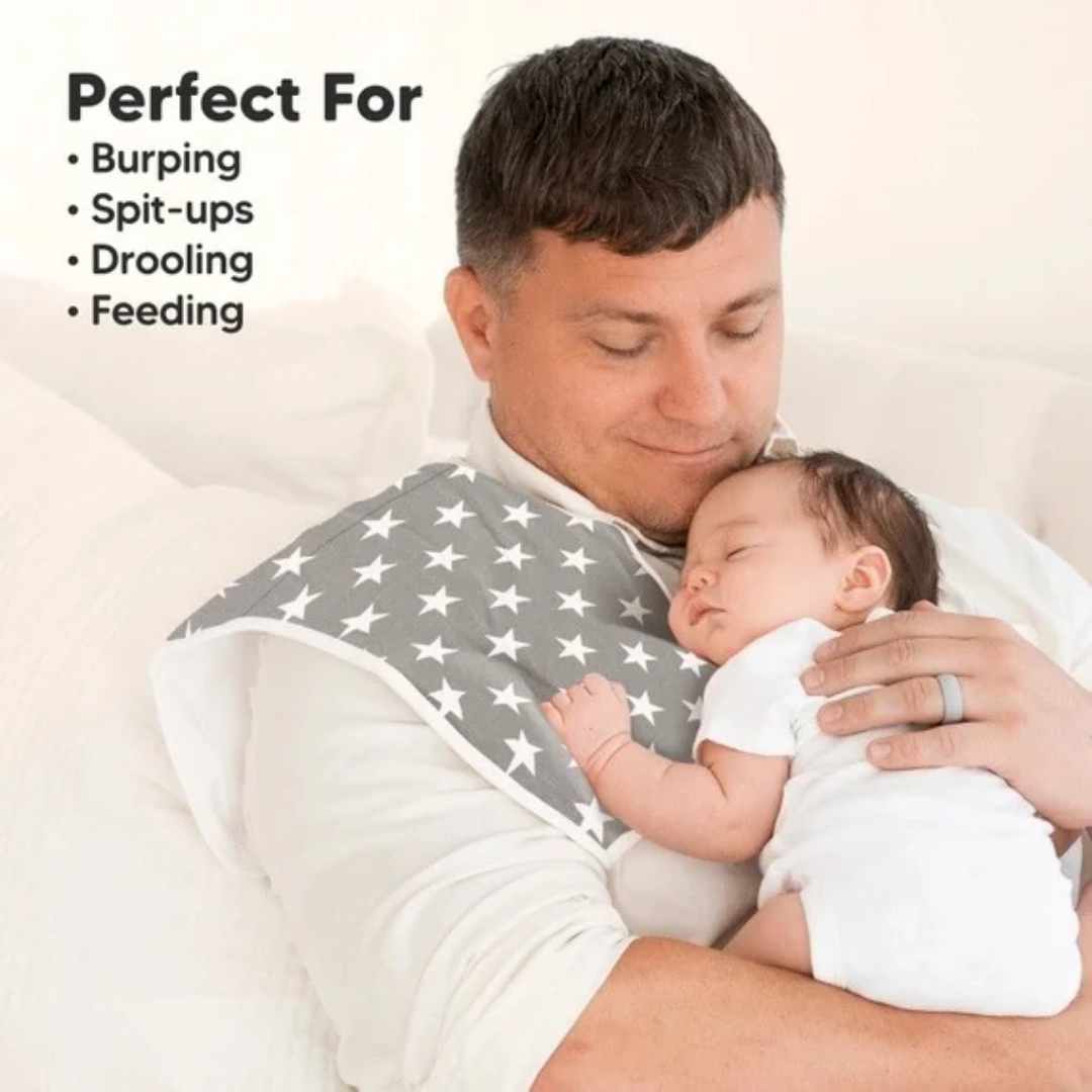 Grayscale Urban Burp Cloths