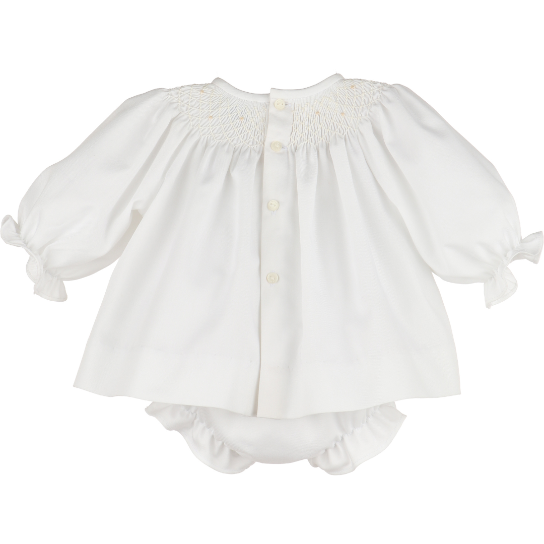 Welcome Home Waves Smock Set-White