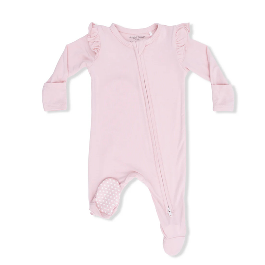Lotus Ruffle Sleeve Footie