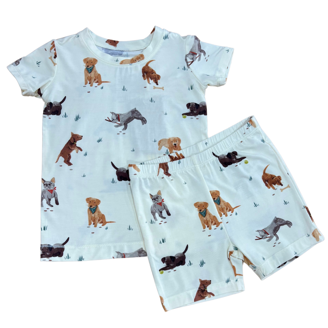 Watercolor Puppies Loungwear Set