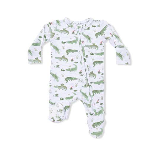 Crayon Alligators Footie