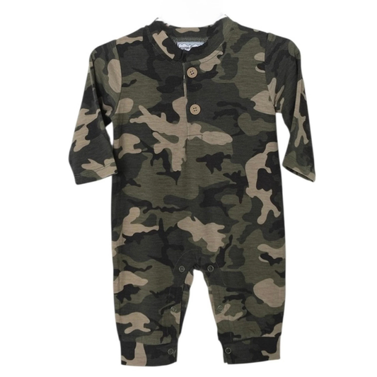 Camo Long Sleeve Romper