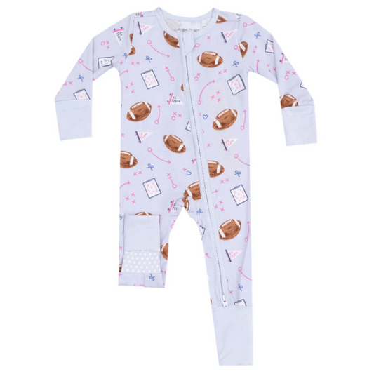 Lavender Touchdown Time Convertible Romper